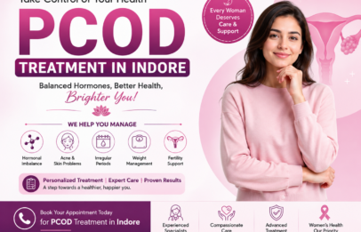 PCOD Treatment in Indore – personalized care for hormonal imbalance, irregular periods, acne, weight management, and fertility support.