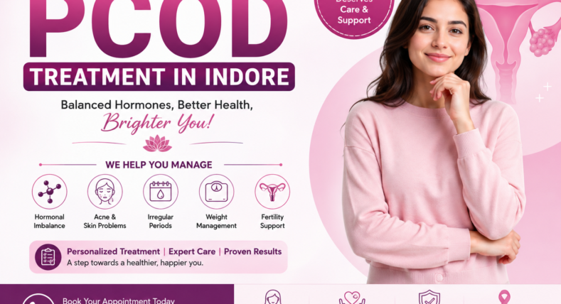 PCOD Treatment in Indore – personalized care for hormonal imbalance, irregular periods, acne, weight management, and fertility support.